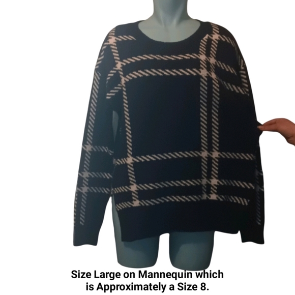 Host Pick!!! NWT Allison Joy Evereve Black White Plaid Size XS, Small and Large - Picture 10 of 10